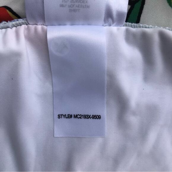 ModCloth NIP Colorful Tropical Print Parrots High Waisted Bikini Bottom Size 1X - Picture 10 of 10